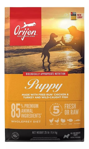 Alimento Orijen Puppy Para Perro Cachorro Todos Los Tamaños Sabor Mix En Bolsa De 10.6kg